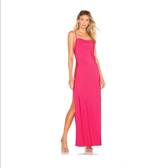 NBD | Dresses | Nbd Escape Maxi Dress From Revolve Pink Silk Effect Dress |  Poshmark